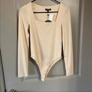Nude/Blush Long Sleevw Bodysuit